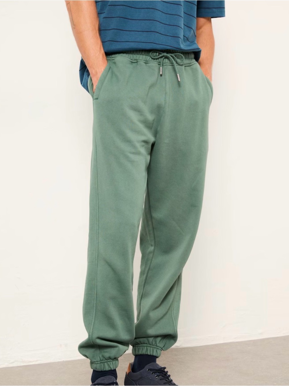 Green Fleece Jogger Pants - Comfortable Casual Wear